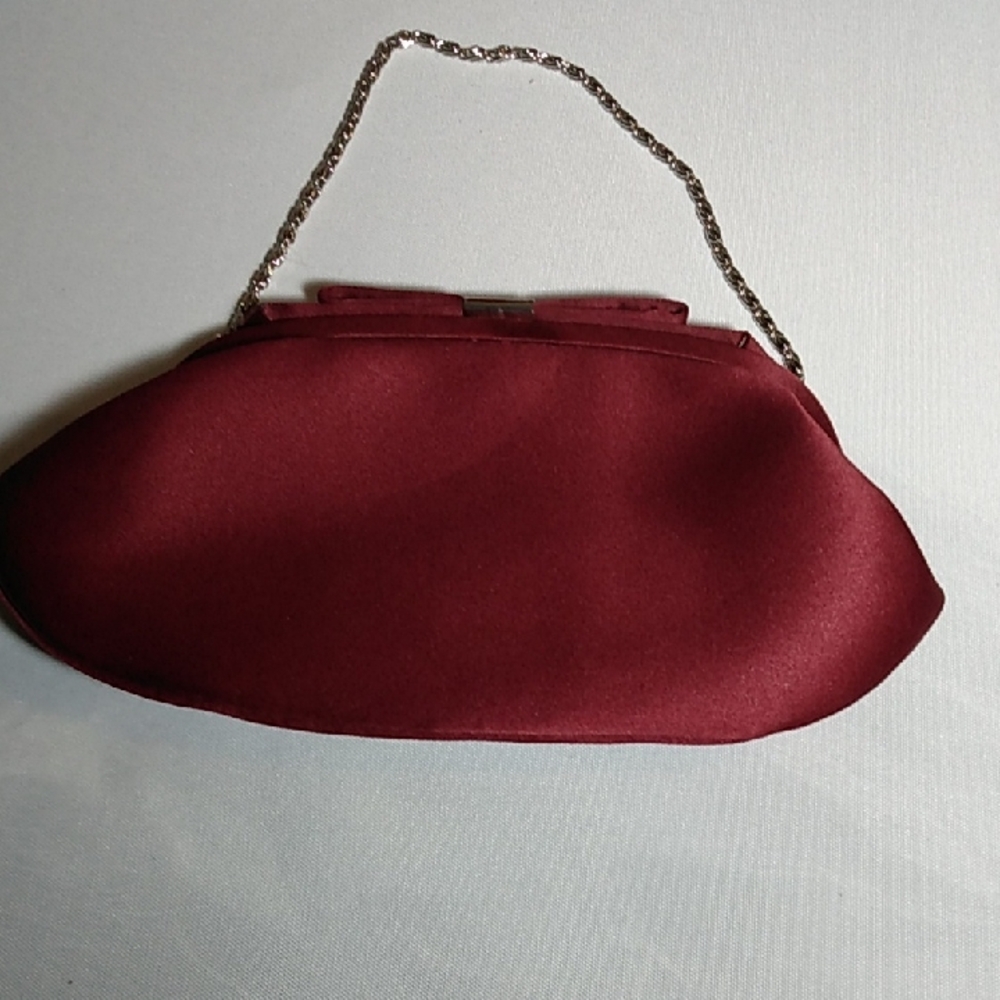 Luxurious Red Clutch with Soft Leather Finish